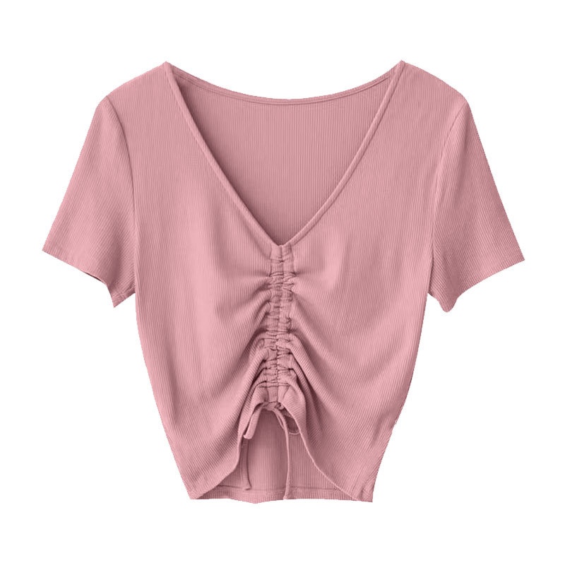 Women's V-Neck Elastic Tops FYD001 - Image 3