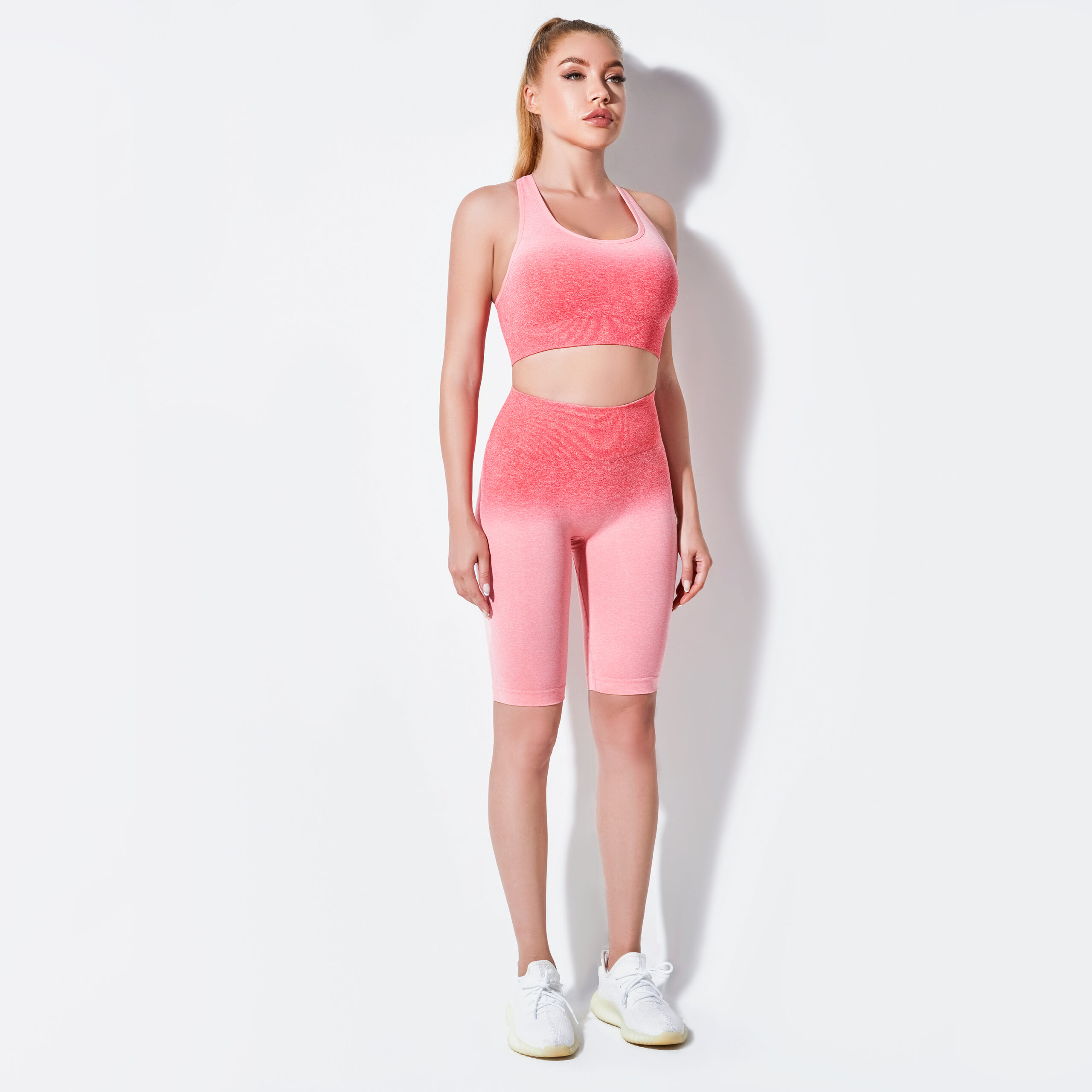 Seamless Dip-Dye Yoga-Sports Set Collection MMT002