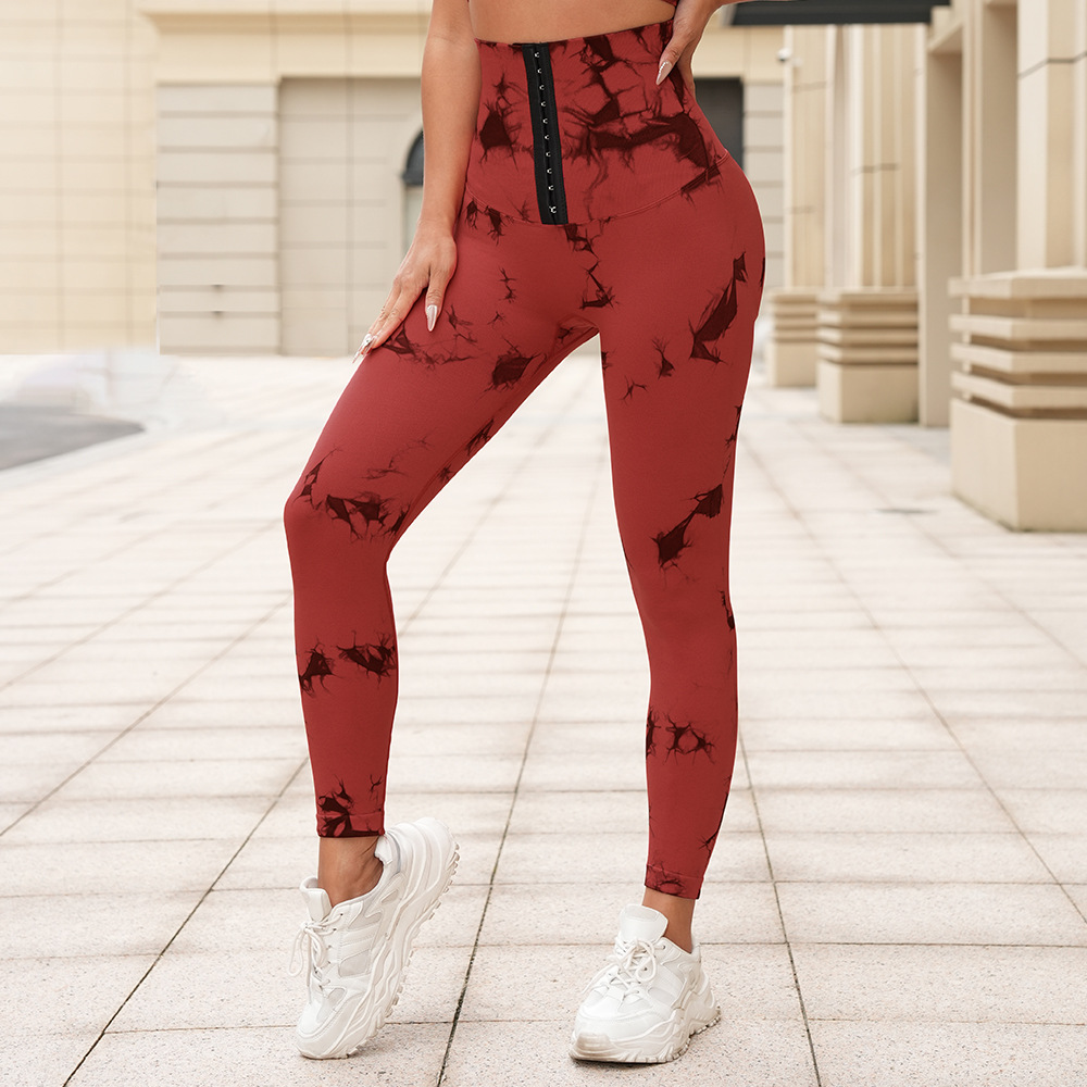 High-Waisted Tie-Dyed Leggings SZS002 - Image 7