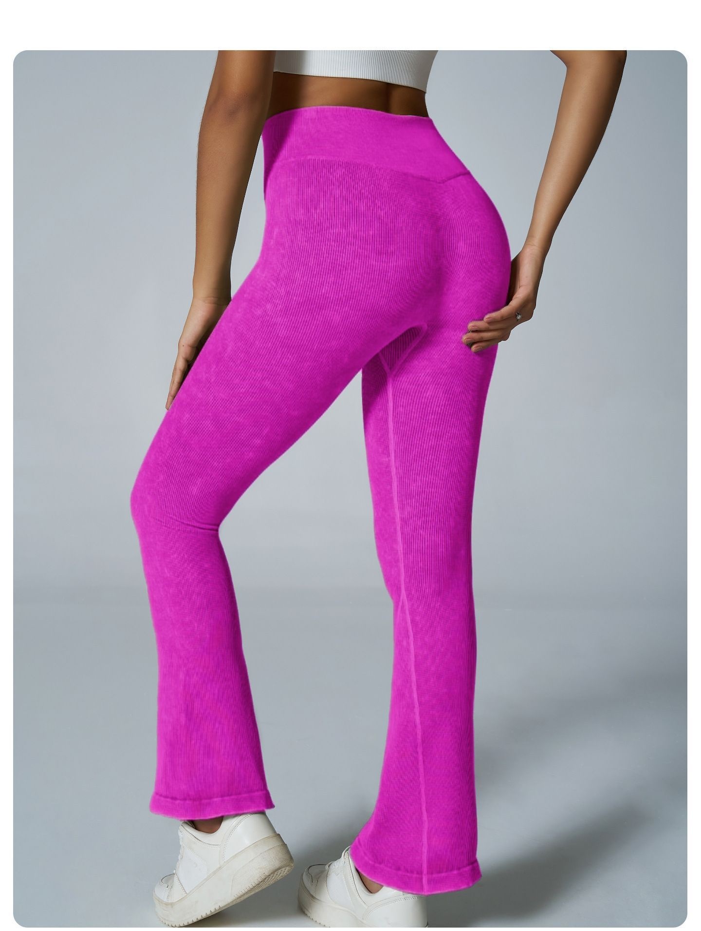 Seamless Wide-Leg Washed Pants YTL006 - Image 2