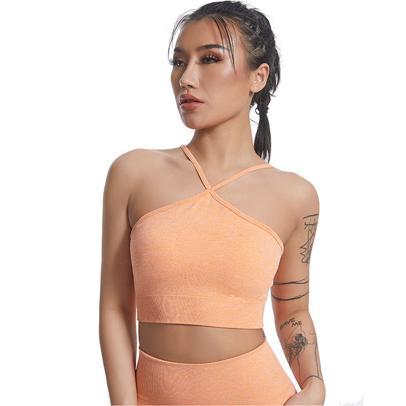 Women's Cross-Strap Sports Crop Top SZB001 - Image 3