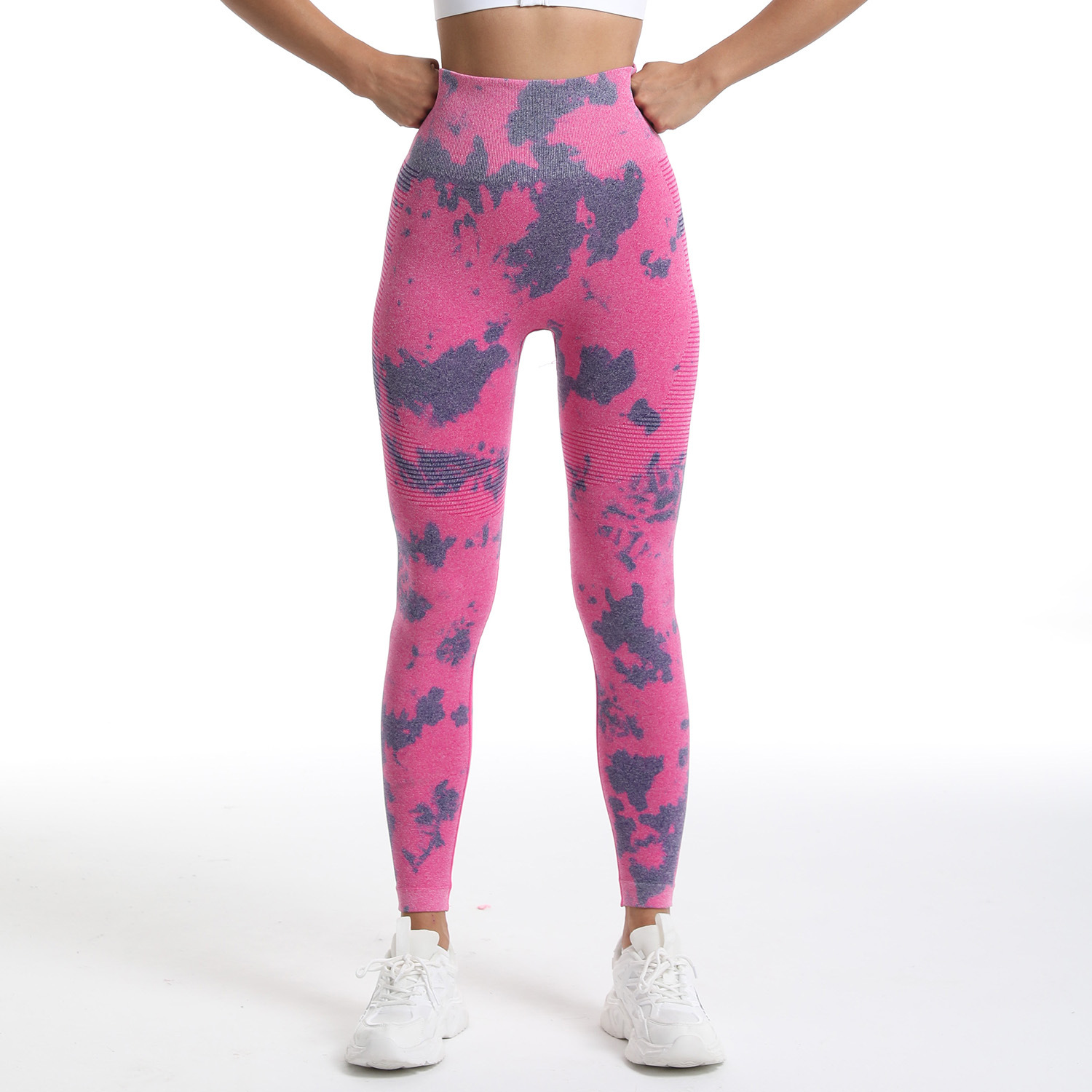 Seamless Tie-Dye Athletic Leggings MML001 - Image 3