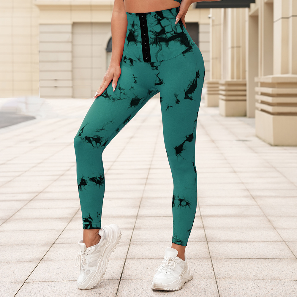 High-Waisted Tie-Dyed Leggings SZS002 - Image 4