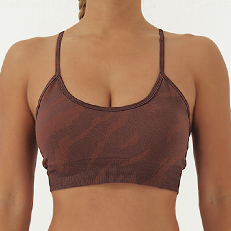 Seamless Tie-dyed Strappy Sports Bra | Yoga & Athletic Wear AEFW002 - Image 2