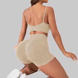 Seamless Washed Mid Shorts MMZ002