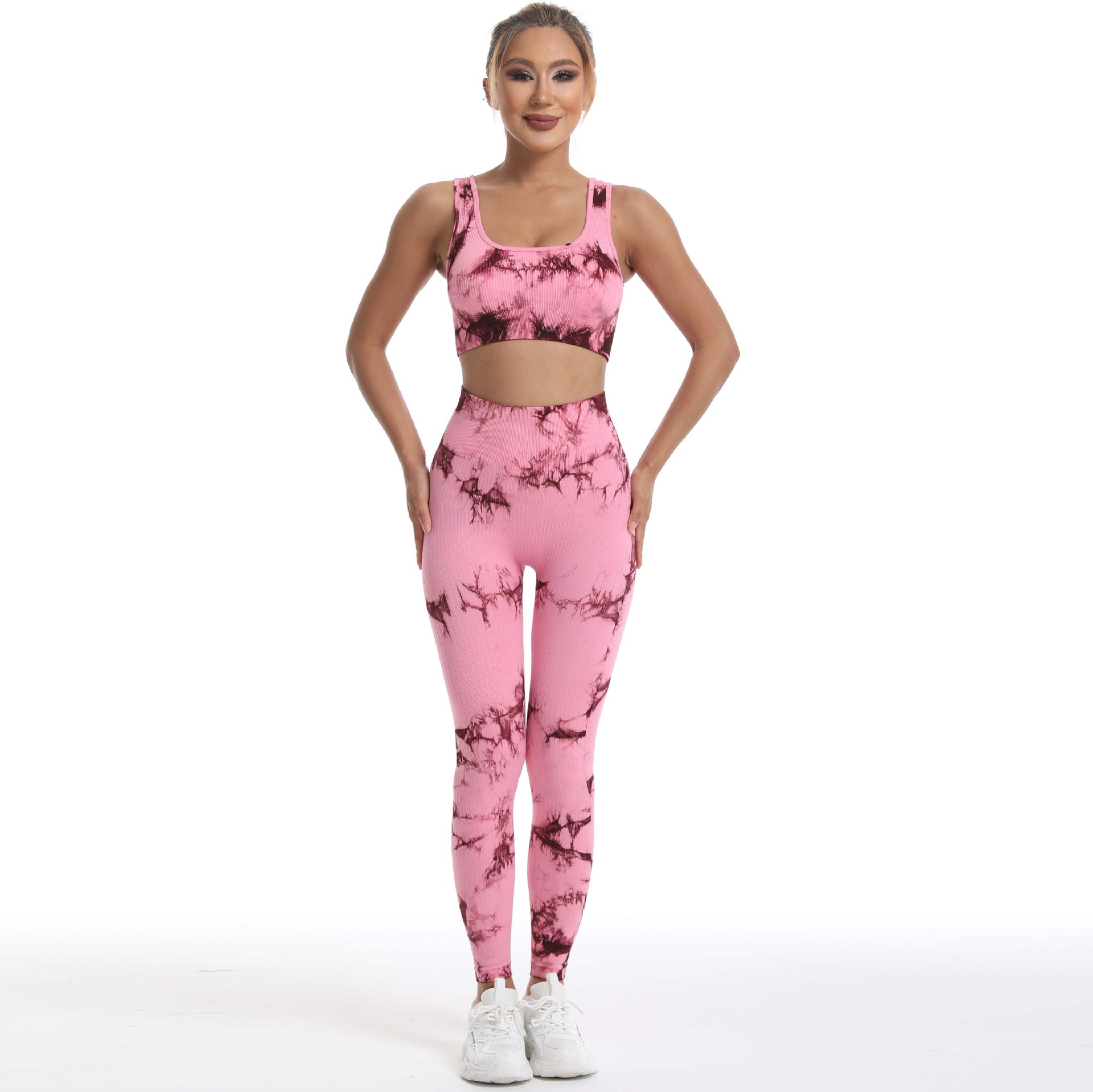 Seamless Tie-Dye Athletic Leggings MML002