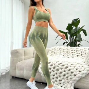 Seamless Tie-Dye Athletic Leggings MML004