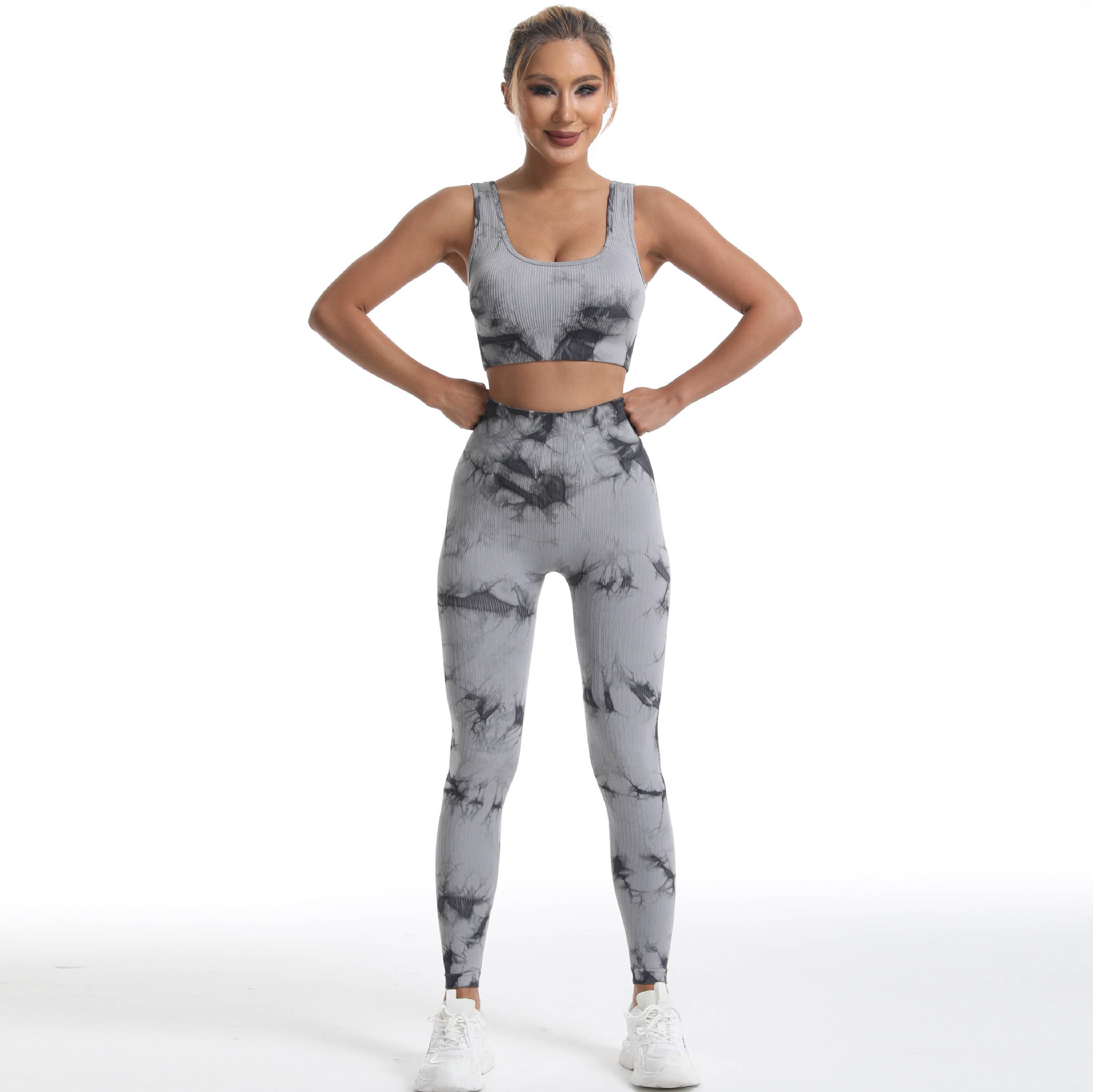 Seamless Tie-Dye Athletic Leggings MML002 - Image 5