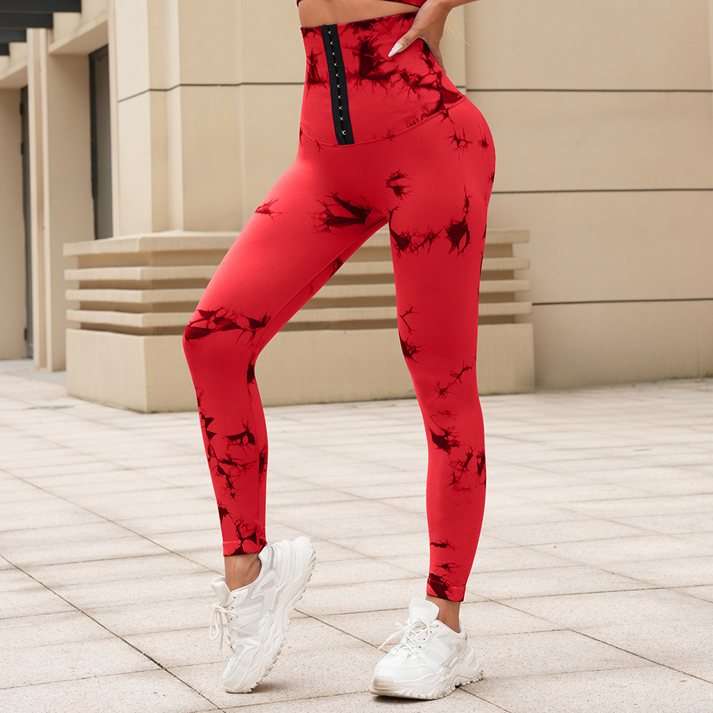 High-Waisted Tie-Dyed Leggings SZS002 - Image 5